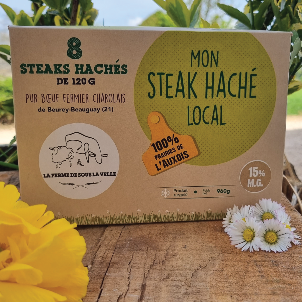 Steaks hachés surgelés de bœuf Ferme de la Motte Giron