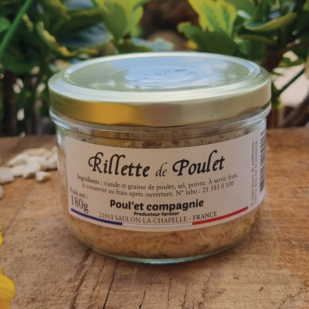 Rillettes de poulet Ferme de la Motte Giron